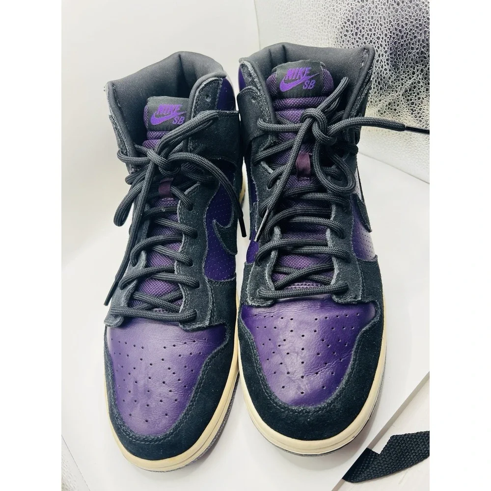 Nike‎ Dunk High Pro SB Grand Purple Black 2010 Sneakers Size 13 Shoes 305050-500